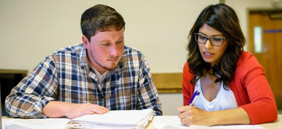 counseling students studying